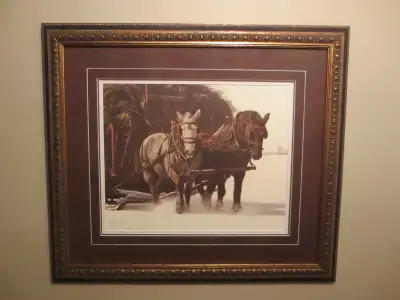EXTREMELY RARE Tucker Smith Limited Edition Print – “Hay Sled”, View more