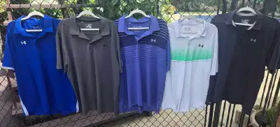 Under Armour Men's Golf / Polo Shirts(5). All 2XL/XX-LARGE. , View more