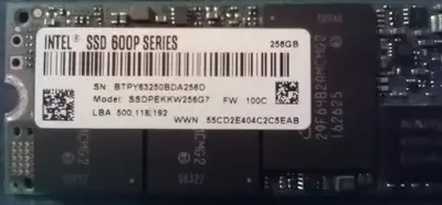 Intel SSD 600P Series 256GB, View more