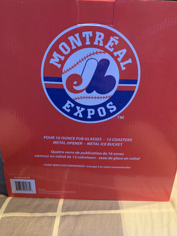 MLB Montreal Expos Set Biere Bucket Verre Baseball Ete Sport Bud dans Art et objets de collection  à Laval/Rive Nord - Image 4