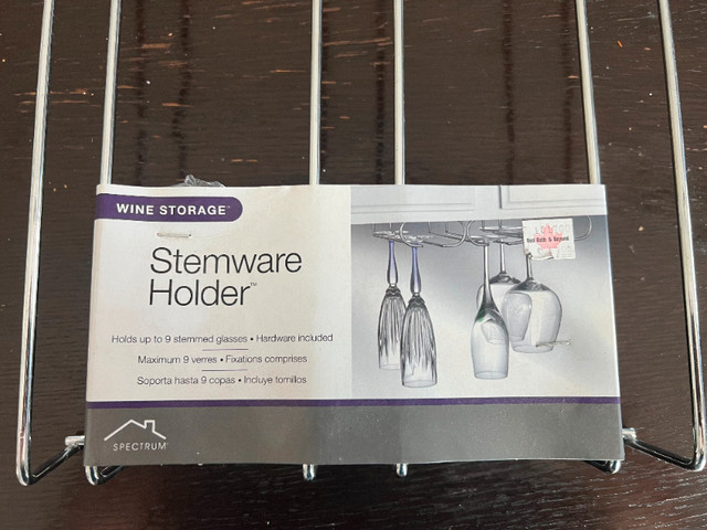 Chrome Stemware Holder - New with Tags in Kitchen & Dining Wares in Oakville / Halton Region