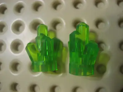 Lego Trans-Bright Green Rock Crystal Lot Kryptonite Space Castle, View more