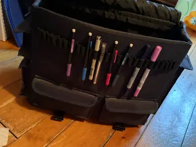 scrapbooking supplies and case, View more