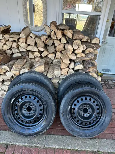 Bridgestone Blizzak WS80 and Steel Rims. Like New. Fits Chevy TRAX. 225/60R 17