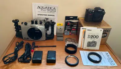 Aquatica Underwater Housing For Nikon D200 Camera (Included), View more