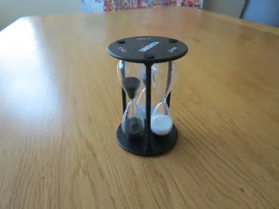 Black Davids Tea hourglass timer, View more