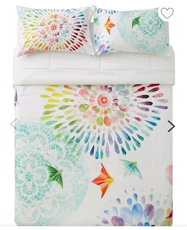 Cotton Floral Comforter set /New in Bedding in Markham / York Region - Image 3