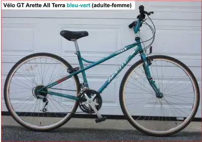 Vélo GT Arette All Terra bleu-vert (adulte-femme), View more