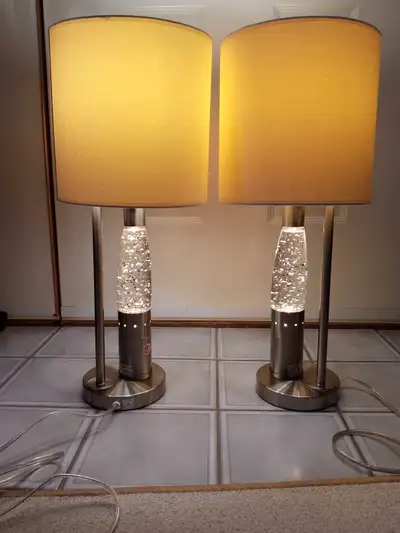 Pair Of Liquid Motion Table Lamps, View more