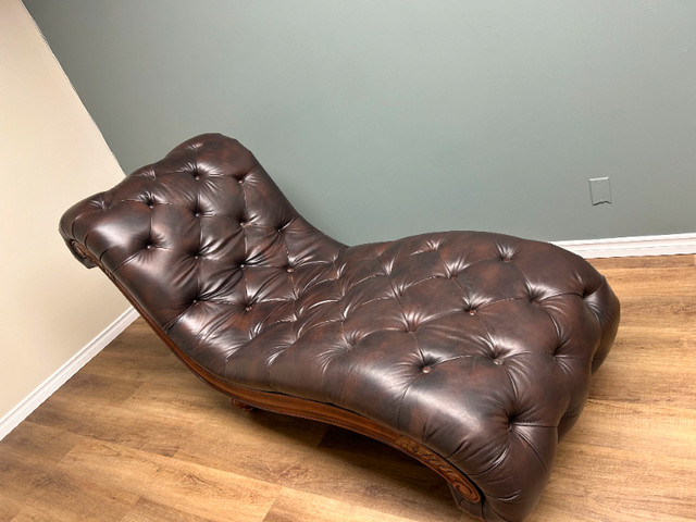 Leather Chaise Lounge in Couches & Futons in Winnipeg