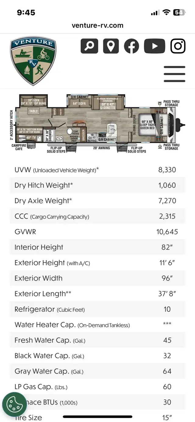 2021 Venture Rv Sporttrek Touring ST332VBH in Travel Trailers & Campers in Kingston - Image 10
