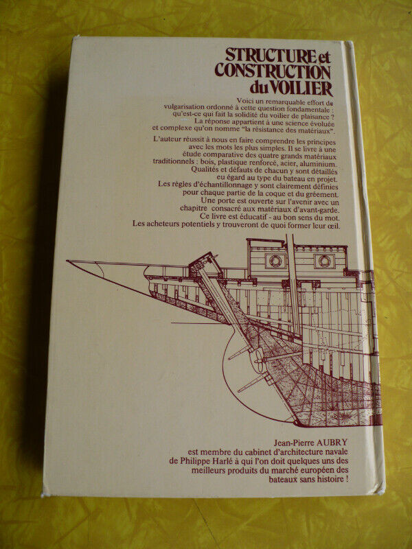 STRUCTURE ET CONSTRUCTION DU VOILIER ( JEAN-PIERRE AUBRY ) 1980 dans Manuels  à Longueuil/Rive Sud - Image 2