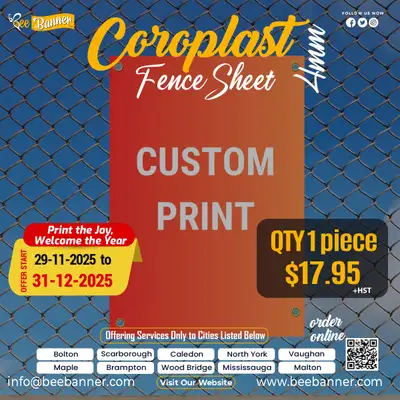 Coroplast Fence Sheets 4mm – Durable & Weatherproof Signs, View more