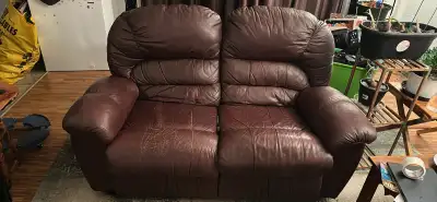 Leather couch, View more