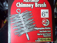 6 inch chimney cleaning brush . $ 25