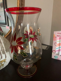 VASE -- glass holiday vase