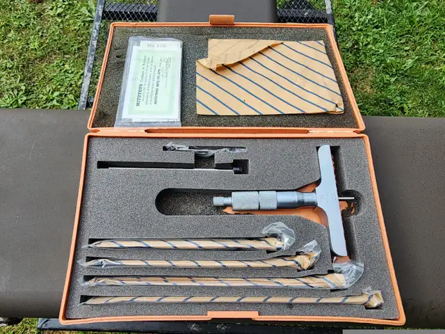 Mitutoyo Depth Micrometer Brand New Still In Hard Plastic Case in Hand Tools in Windsor Region - Image 9