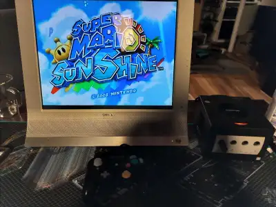 Black Gamecube with OEM Controller, power supply and video cable. No game included
