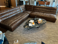 large leather sectional sofa MCM