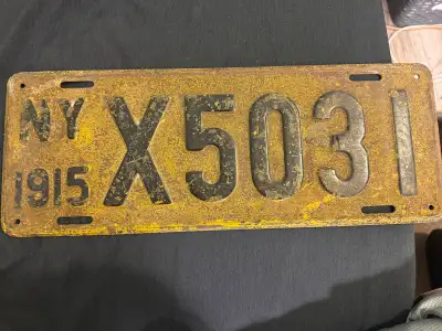 1915 New York Licence Plate, View more