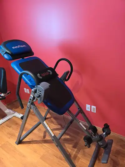 Innova therapeutic inversion table with heat and massage. Adjustable angle. Ideal to relieve back pa...