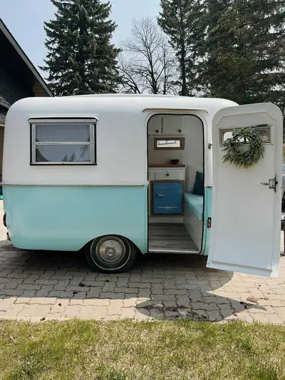 Rent a My Little Boler Trailer! Make your summer unforgettable with a charming 13ft vintage Boler tr...