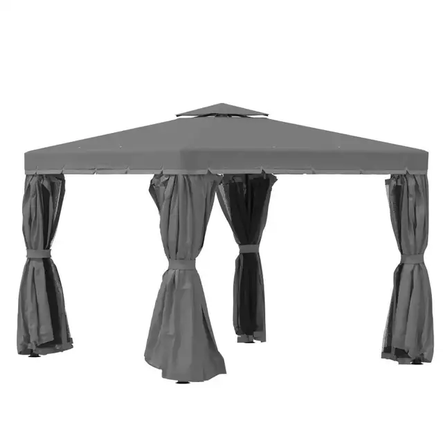 Outsunny 2-Tier Outdoor Gazebo Canopy Tent  in Patio & Garden Furniture in City of Toronto - Image 9
