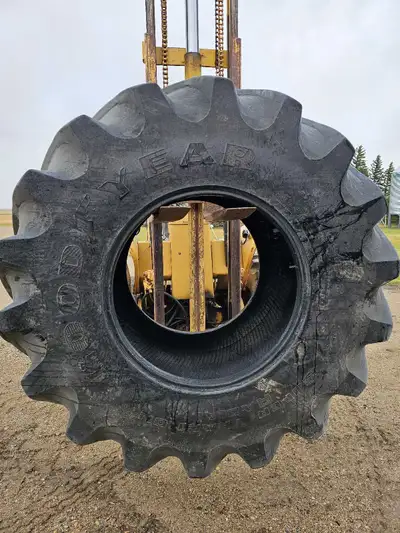 Used Goodyear 800 65R32 off of a combine. Changed both of them when one was punctured bad - this is...