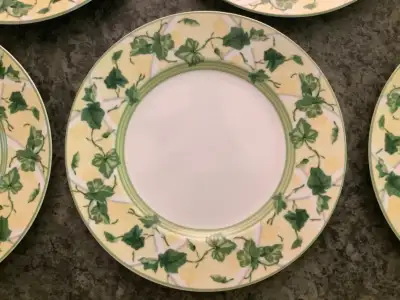 Porcelain Dinner plates, Waverly Dishes, Gazebo Pattern, Six, View more