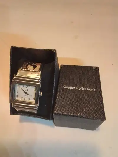 Copper Reflections Loon Quartz Bangle Watch, View more