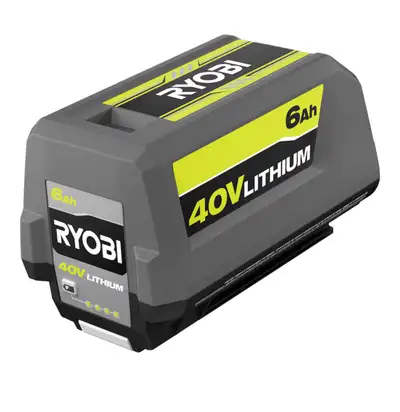 RYOBI 40V Lithium-Ion 6 Ah High Capacity Battery with charge Mod, View more