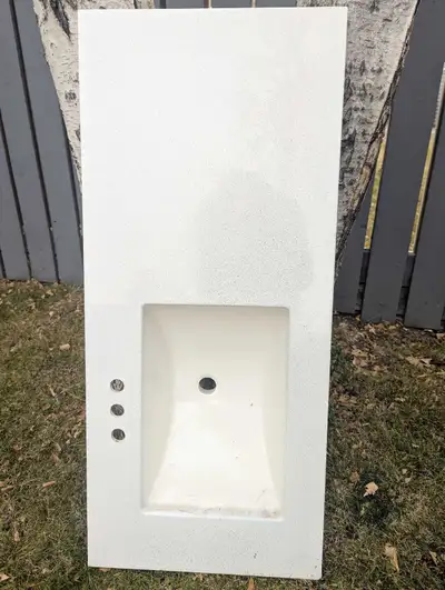 42.5" - White Bathroom Vanity Top, View more