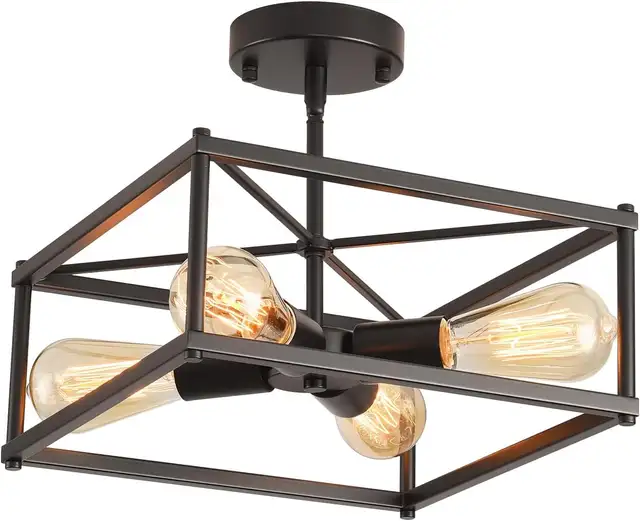 Semi Flush Mount Ceiling Light BNIB in Indoor Lighting & Fans in Markham / York Region - Image 2