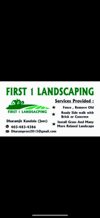 First 1 Landscaping and construction LTD 