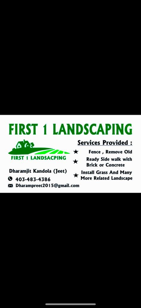 First 1 Landscaping and construction LTD  in Other in Calgary