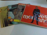 4 ALBUMS VINYLES DU CHANTEUR/ACTEUR FRANÇAIS YVES MONTAND