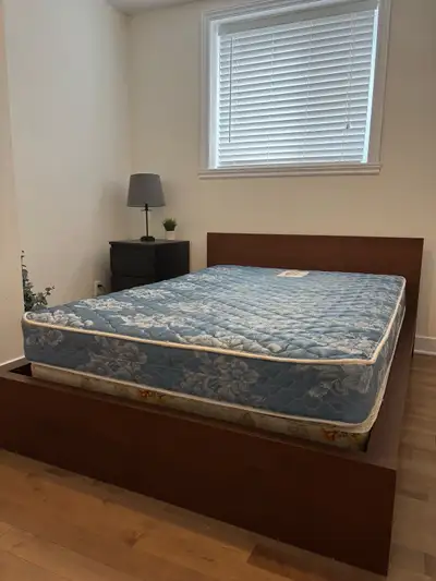 Base de lit double + matelas (optionnel), View more