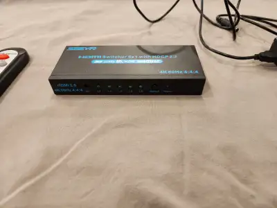 SGEYR 4K HDMI 2.0 Switch 5 in 1 Out HDMI Switch 4K 60Hz HDR, View more