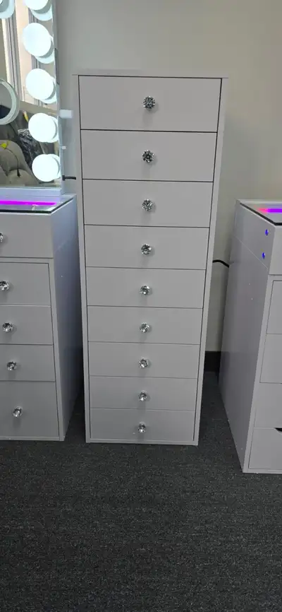 White 9-Drawer Tall Dresser–Fully Assembled & Ready to Deliver!, View more