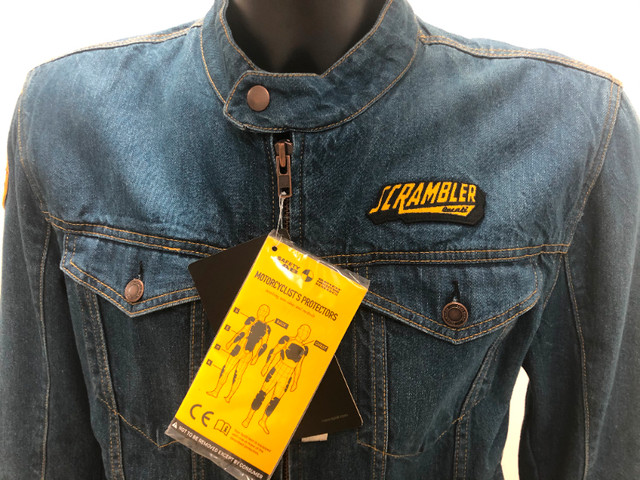 Ducati Scrambler Trucker Patch Denim Jacket NEW Men's XL and XXL in Men's in Barrie - Image 2