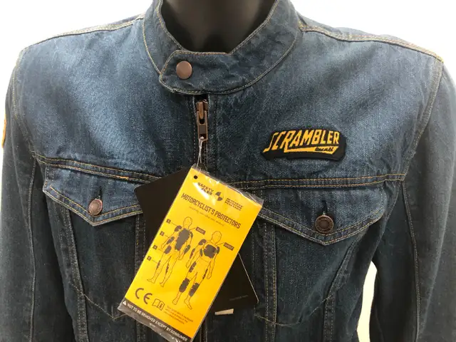Ducati Scrambler Trucker Patch Denim Jacket NEW Men's XXL in Men's in Barrie - Image 3