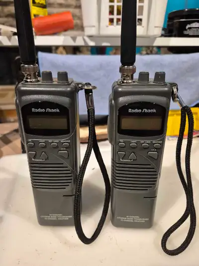 Selling a pair of Radio Shack 40 channel Citizen Band transceivers with 10 channel weather. These wa...