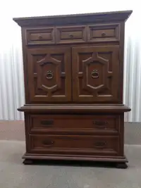 Solid Wood Armoire / Dresser