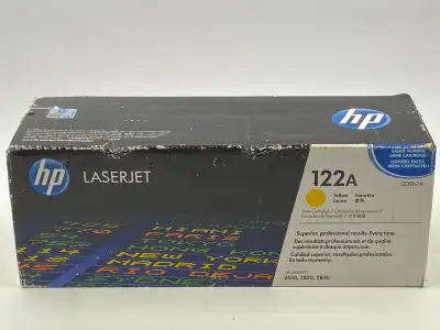 Genuine HP 122A Q3962A Yellow Ink Toner Print Cartridge. Sealed, View more