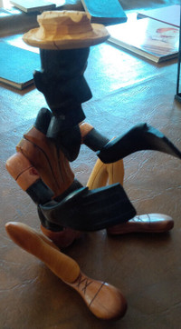 Cuban Carved Man - Music Maker, Adjustable Head, Limbs, 15"