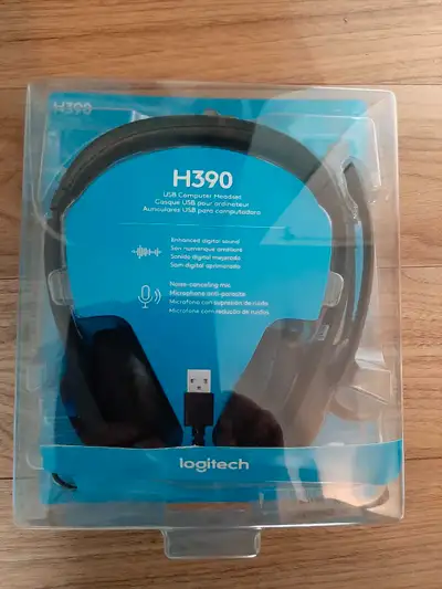 LOGITECH H390 USB COMPUTER HEADSET - NEW!, View more