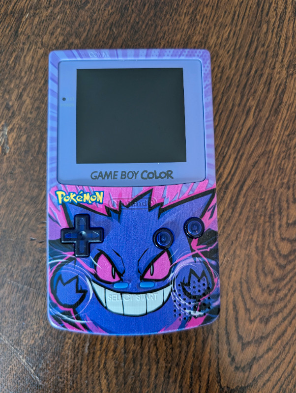 Custom Game Boy Color with Backlit Screen and Gengar Shell in Older Generation in Kitchener / Waterloo - Image 2