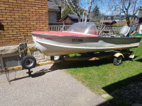 14' Princecraft Boat, 2 Motors & Trailer