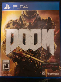 Doom PS4 comme neuf pour échange ou acheté 