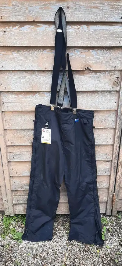 Mens ski pants and suspenders, View more